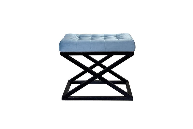 Gillie Sittpuff 40 cm, Svart/Turkos