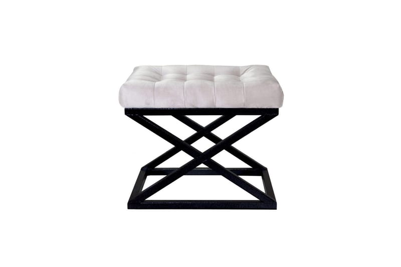 Gillie Sittpuff 40 cm, Svart/Vit