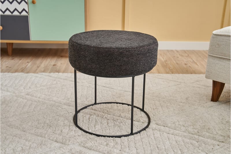 Glen Sittpuff 40 cm - Antracit/Koppar - Möbler - Vardagsrum - Stolar & sittmöbler - Sittpuff