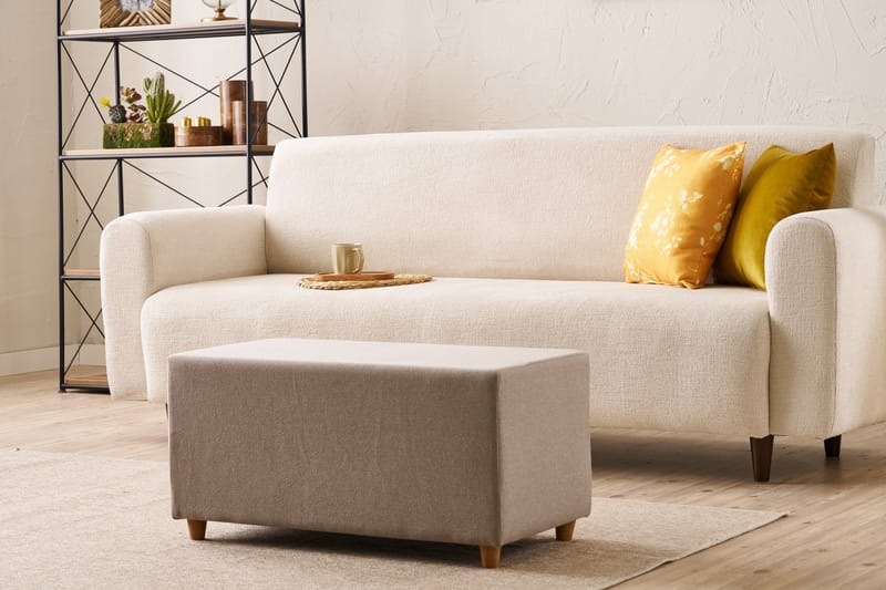 Glenda Sittpuff 40 cm - Beige - Möbler - Vardagsrum - Stolar & sittmöbler - Sittpuff