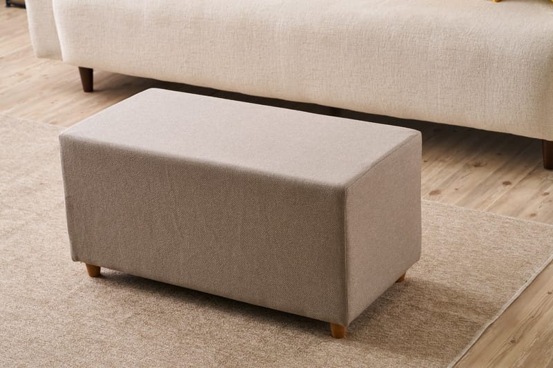Glenda Sittpuff 40 cm - Beige - Möbler - Vardagsrum - Stolar & sittmöbler - Sittpuff