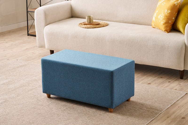Glenda Sittpuff 40 cm - Blå - Möbler - Vardagsrum - Stolar & sittmöbler - Sittpuff