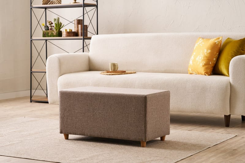 Glenda Sittpuff 40 cm - Brun - Möbler - Vardagsrum - Stolar & sittmöbler - Sittpuff