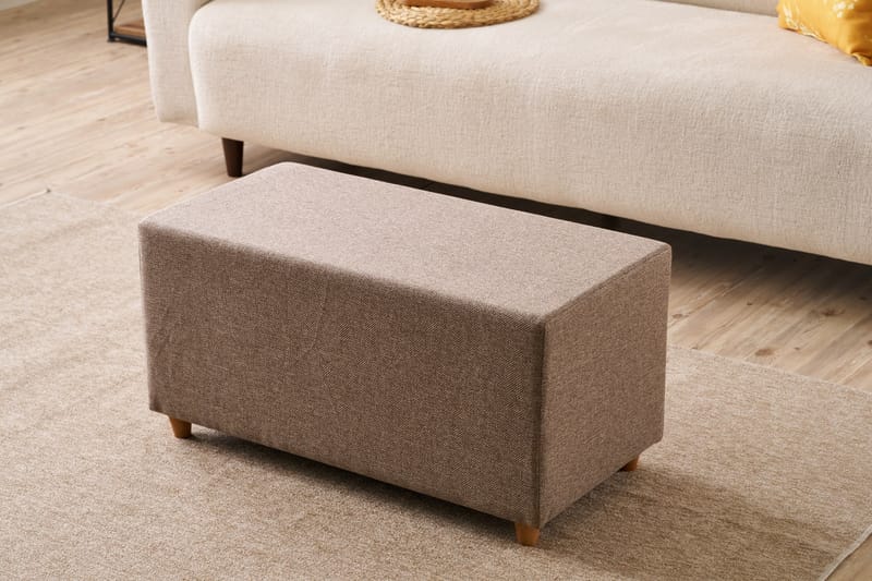 Glenda Sittpuff 40 cm - Brun - Möbler - Vardagsrum - Stolar & sittmöbler - Sittpuff