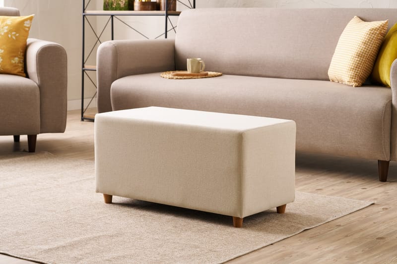 Glenda Sittpuff 40 cm - Cream - Möbler - Vardagsrum - Stolar & sittmöbler - Sittpuff