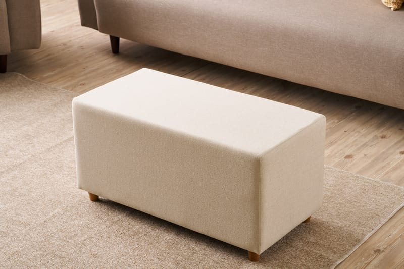 Glenda Sittpuff 40 cm - Cream - Möbler - Vardagsrum - Stolar & sittmöbler - Sittpuff