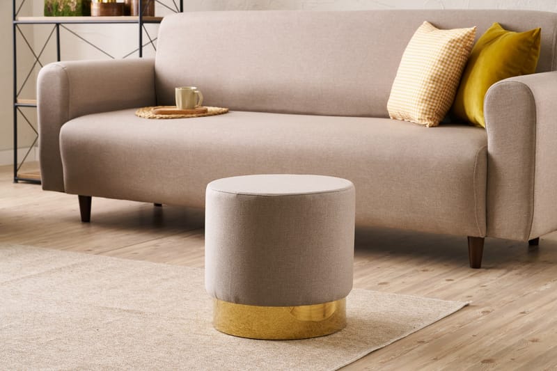 Gokova Sittpuff 40 cm - Beige - Möbler - Vardagsrum - Stolar & sittmöbler - Sittpuff