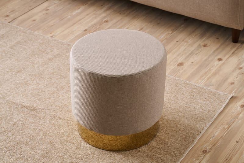 Gokova Sittpuff 40 cm - Beige - Möbler - Vardagsrum - Stolar & sittmöbler - Sittpuff