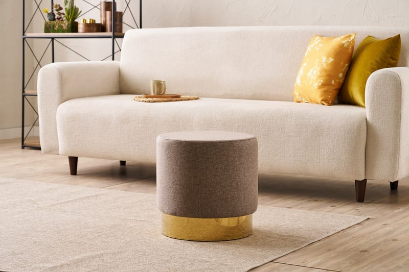 Gokova Sittpuff 40 cm - Brun - Möbler - Vardagsrum - Stolar & sittmöbler - Sittpuff