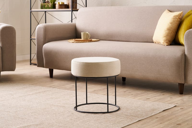 Goliath Sittpuff 40 cm - Cream - Möbler - Vardagsrum - Stolar & sittmöbler - Sittpuff