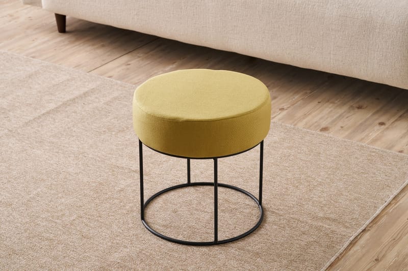 Goliath Sittpuff 40 cm - Gul - Möbler - Vardagsrum - Stolar & sittmöbler - Sittpuff