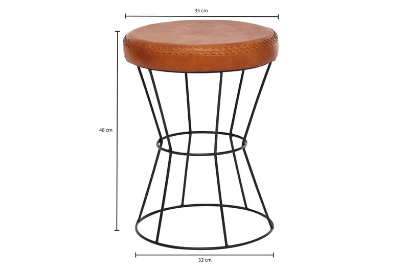 Gotiya Sittpall - Brun - Möbler - Vardagsrum - Stolar & sittmöbler - Pallar