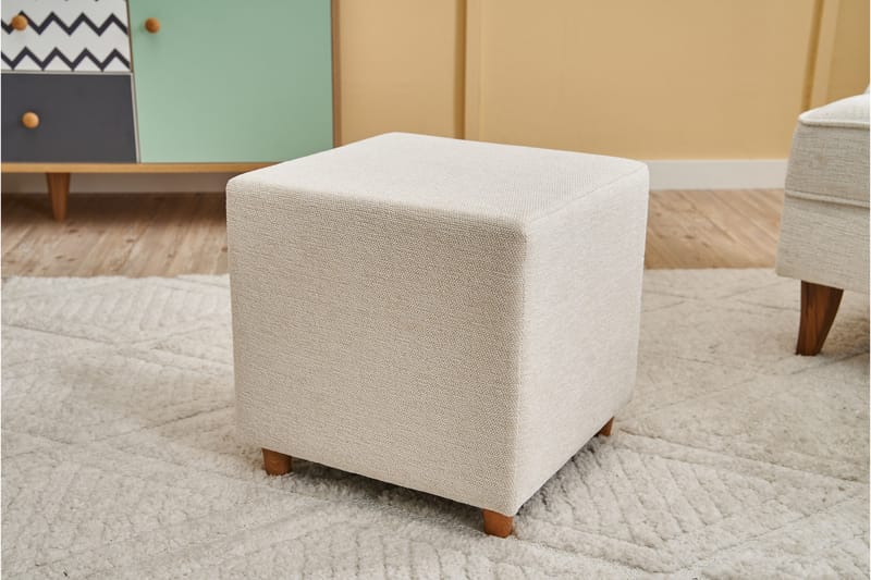 Gracen Sittpuff 40 cm - Cream - Möbler - Vardagsrum - Stolar & sittmöbler - Sittpuff