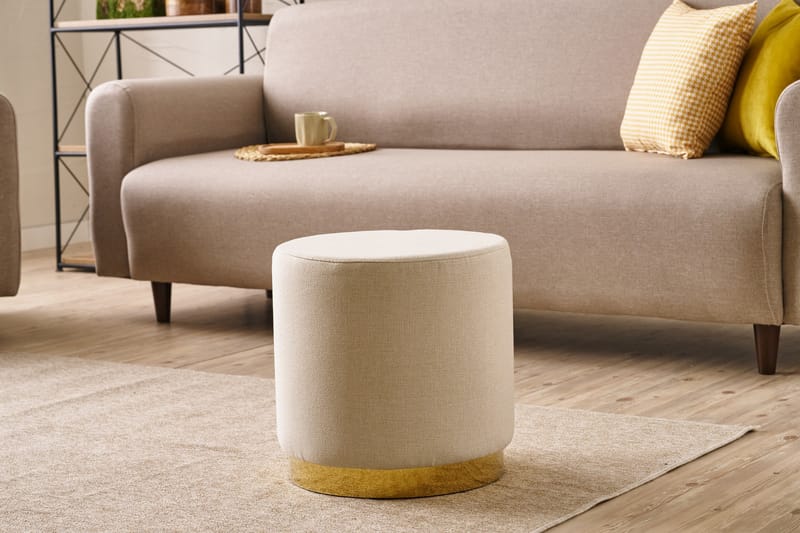 Gracie Sittpuff 40 cm - Cream - Möbler - Vardagsrum - Stolar & sittmöbler - Sittpuff