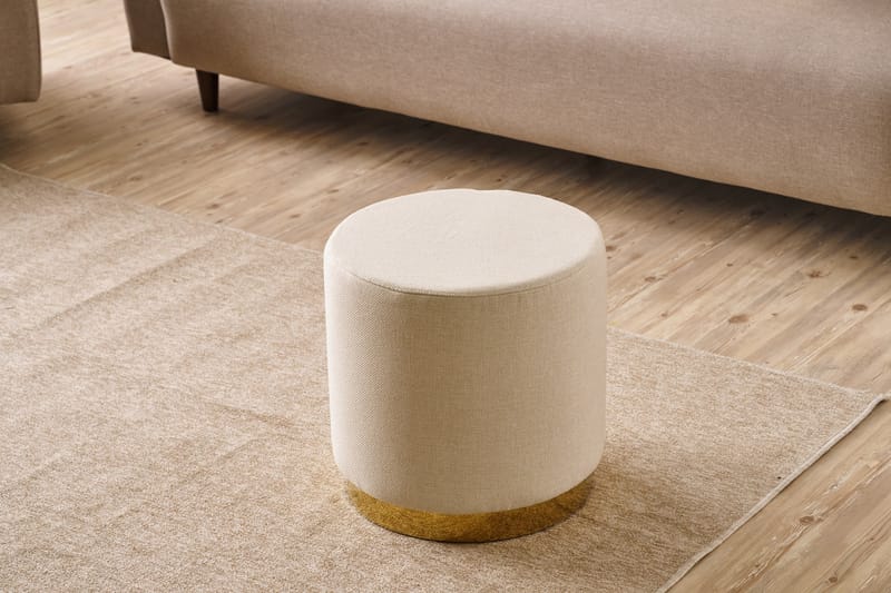 Gracie Sittpuff 40 cm - Cream - Möbler - Vardagsrum - Stolar & sittmöbler - Sittpuff