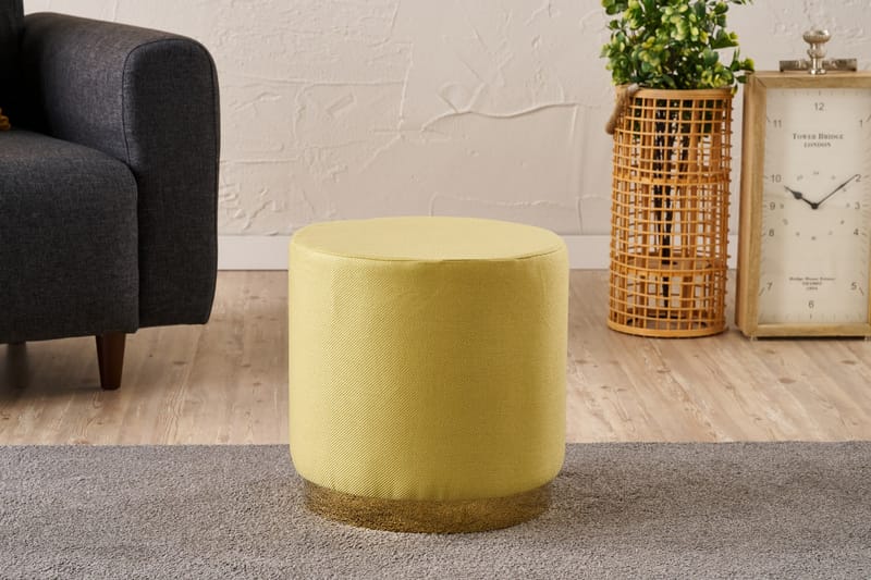 Gracie Sittpuff 40 cm - Gul - Möbler - Vardagsrum - Stolar & sittmöbler - Sittpuff