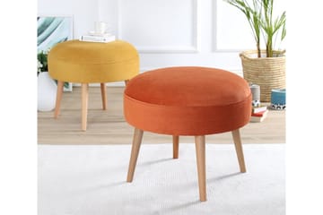 Graysen Sittpuff 52 cm - Orange - Möbler - Vardagsrum - Stolar & sittmöbler - Sittpuff