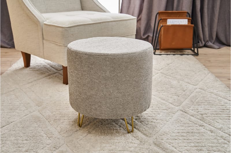 Guillermo Sittpuff 40 cm - Cream - Möbler - Vardagsrum - Stolar & sittmöbler - Sittpuff