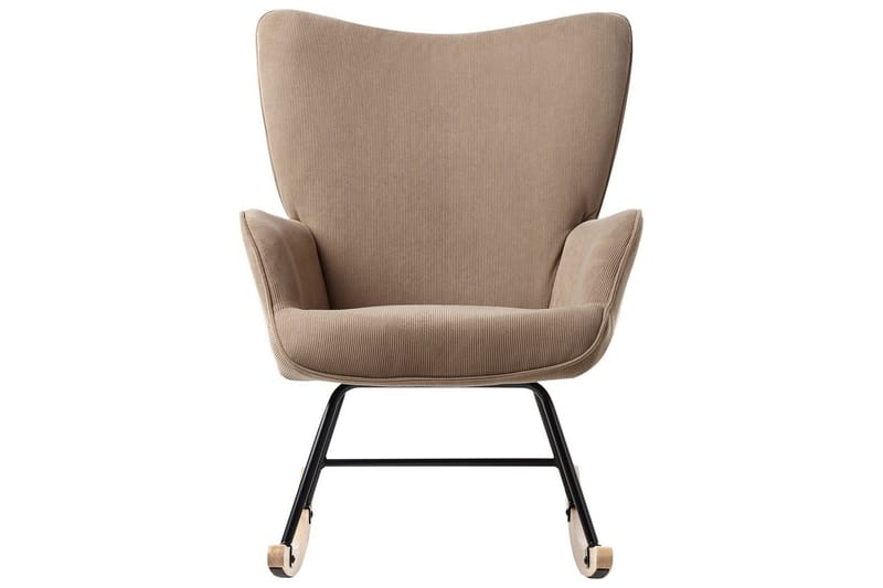 Gungfåtölj Arset Beige/svart/ljust trä - Beige/svart/ljust trä - Möbler - Vardagsrum - Stolar & sittmöbler - Snurrstolar & gungstolar