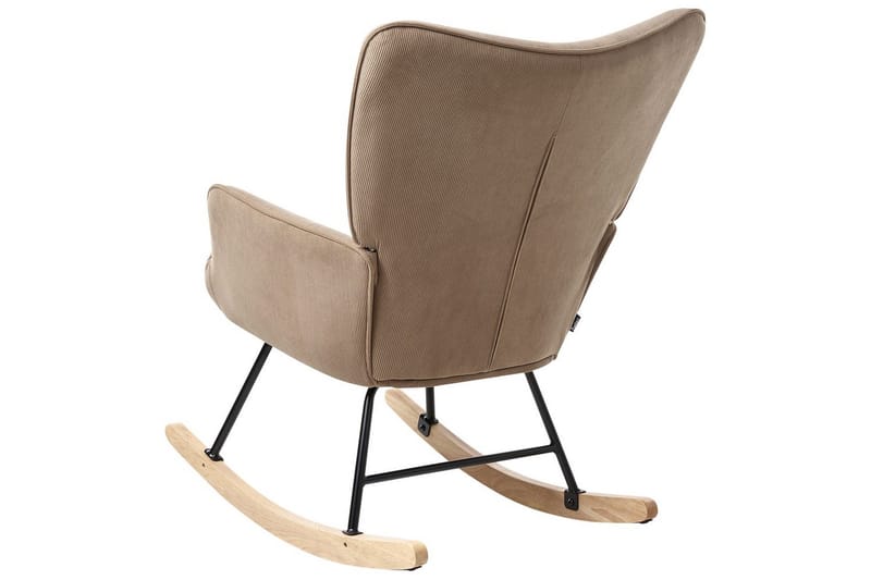 Gungfåtölj Arset Beige/svart/ljust trä - Beige/svart/ljust trä - Möbler - Vardagsrum - Stolar & sittmöbler - Snurrstolar & gungstolar