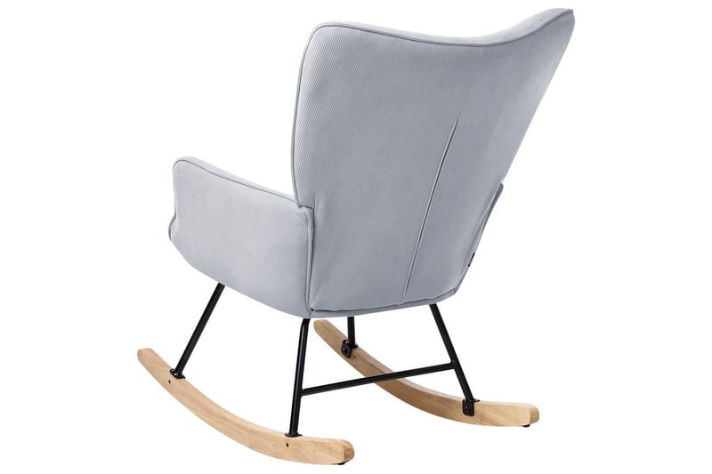 Gungfåtölj Arset Blå/svart/ljus trä - Blå/svart/ljus trä - Möbler - Vardagsrum - Stolar & sittmöbler - Snurrstolar & gungstolar