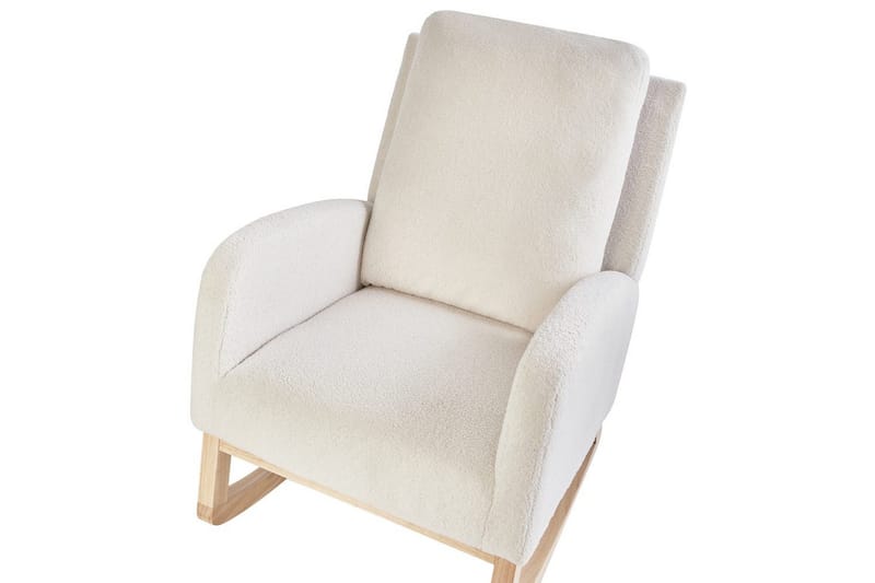 Gungstol Alsta - Vit, brun - Möbler - Vardagsrum - Stolar & sittmöbler - Snurrstolar & gungstolar