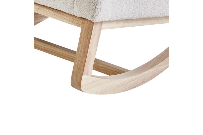 Gungstol Alsta - Vit, brun - Möbler - Vardagsrum - Stolar & sittmöbler - Snurrstolar & gungstolar