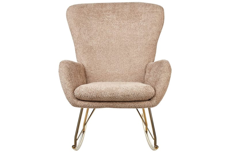 Gungstol Anaset - Beige, guld - Möbler - Vardagsrum - Stolar & sittmöbler - Snurrstolar & gungstolar