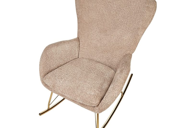 Gungstol Anaset - Beige, guld - Möbler - Vardagsrum - Stolar & sittmöbler - Snurrstolar & gungstolar