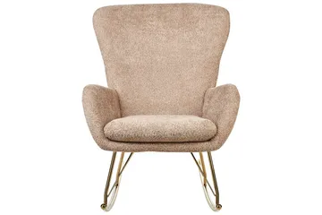 Gungstol Anaset - Beige/guld - Möbler - Vardagsrum - Stolar & sittmöbler - Snurrstolar & gungstolar