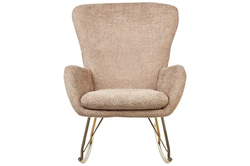 Gungstol Anaset - Beige/guld - Möbler - Vardagsrum - Stolar & sittmöbler - Snurrstolar & gungstolar