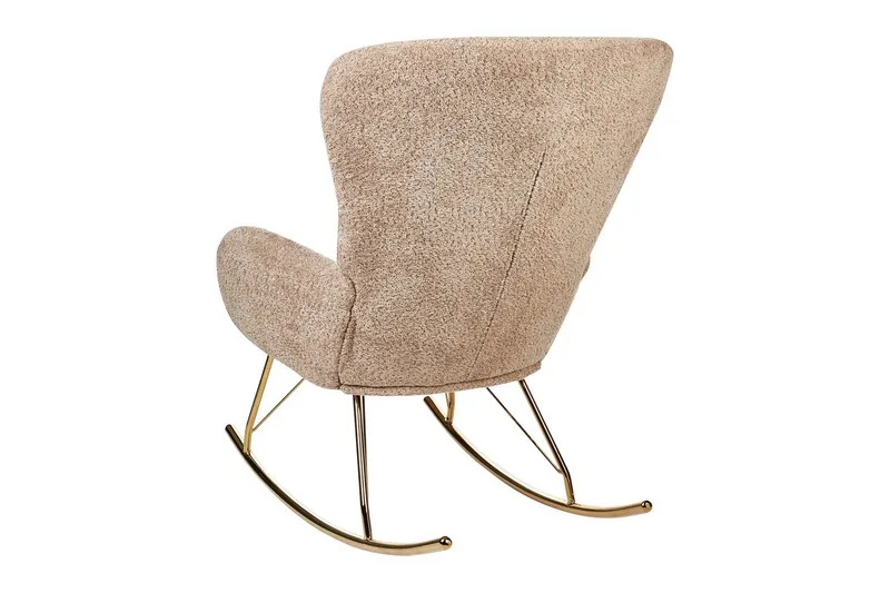 Gungstol Anaset - Beige/guld - Möbler - Vardagsrum - Stolar & sittmöbler - Snurrstolar & gungstolar