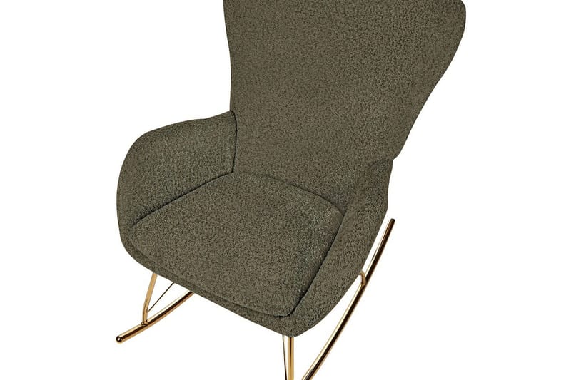 Gungstol Anaset - Grönt, guld - Möbler - Vardagsrum - Stolar & sittmöbler - Snurrstolar & gungstolar