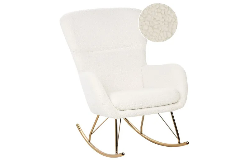 Gungstol Anaset, Vitt, guld