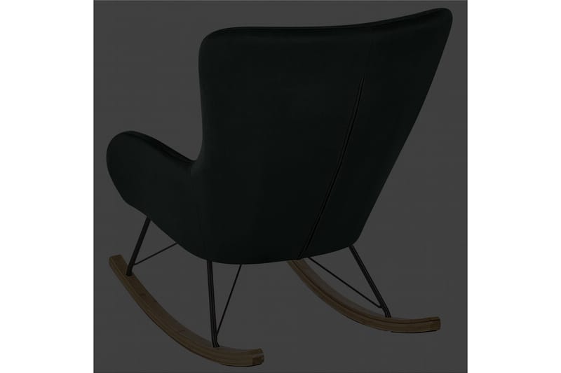 Gungstol Ellan - Grönt, svart, ljust trä - Möbler - Vardagsrum - Stolar & sittmöbler - Snurrstolar & gungstolar
