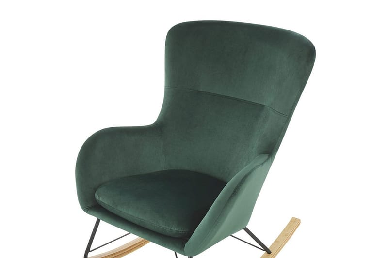 Gungstol Ellan - Grönt, svart, ljust trä - Möbler - Vardagsrum - Stolar & sittmöbler - Snurrstolar & gungstolar
