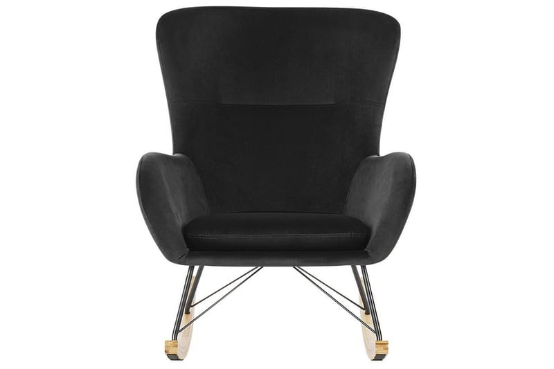 Gungstol Ellan - Svart, ljust trä - Möbler - Vardagsrum - Stolar & sittmöbler - Snurrstolar & gungstolar