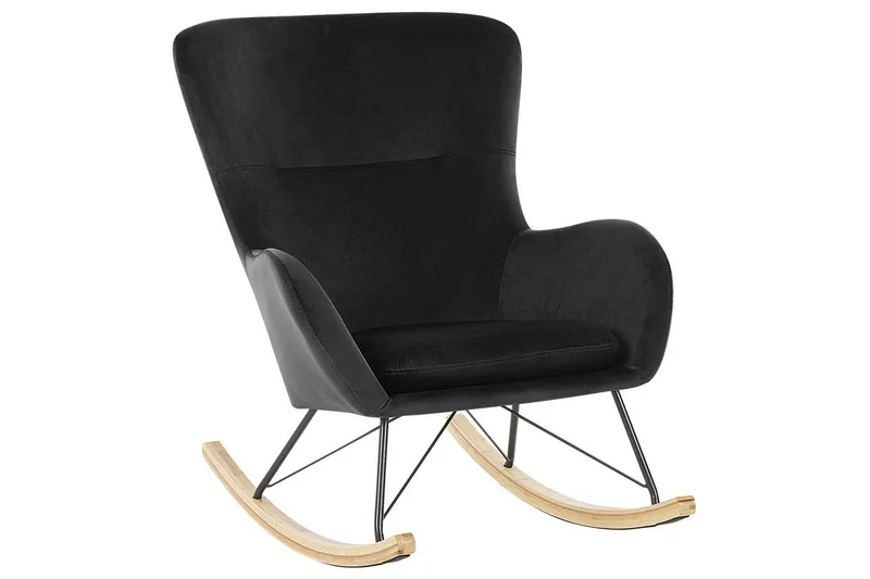 Gungstol Ellan, Svart, ljust trä