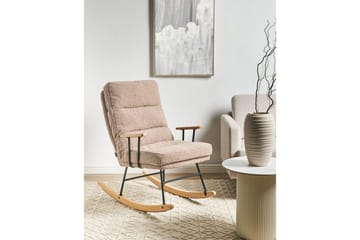 Gungstol Eskelin - Beige, svart, brun - Möbler - Vardagsrum - Stolar & sittmöbler - Snurrstolar & gungstolar