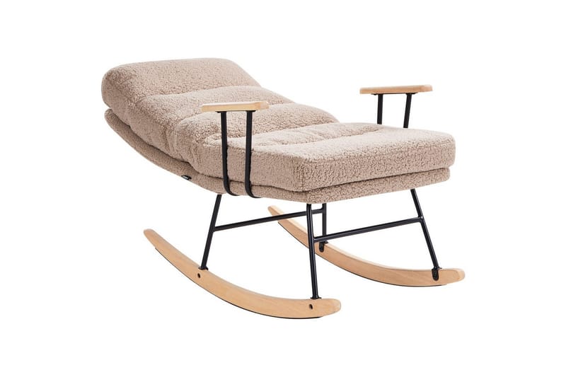 Gungstol Eskelin - Beige, svart, brun - Möbler - Vardagsrum - Stolar & sittmöbler - Snurrstolar & gungstolar