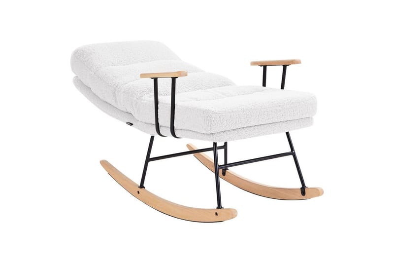 Gungstol Eskelin - Vit, svart, brun - Möbler - Vardagsrum - Stolar & sittmöbler - Snurrstolar & gungstolar