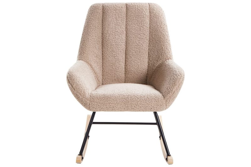 Gungstol Kinno - Beige, svart, brun - Möbler - Vardagsrum - Stolar & sittmöbler - Snurrstolar & gungstolar