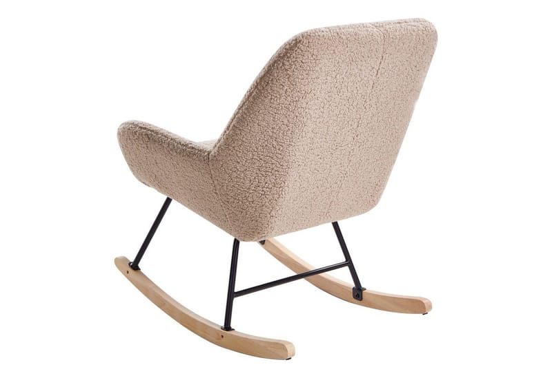 Gungstol Kinno - Beige, svart, brun - Möbler - Vardagsrum - Stolar & sittmöbler - Snurrstolar & gungstolar