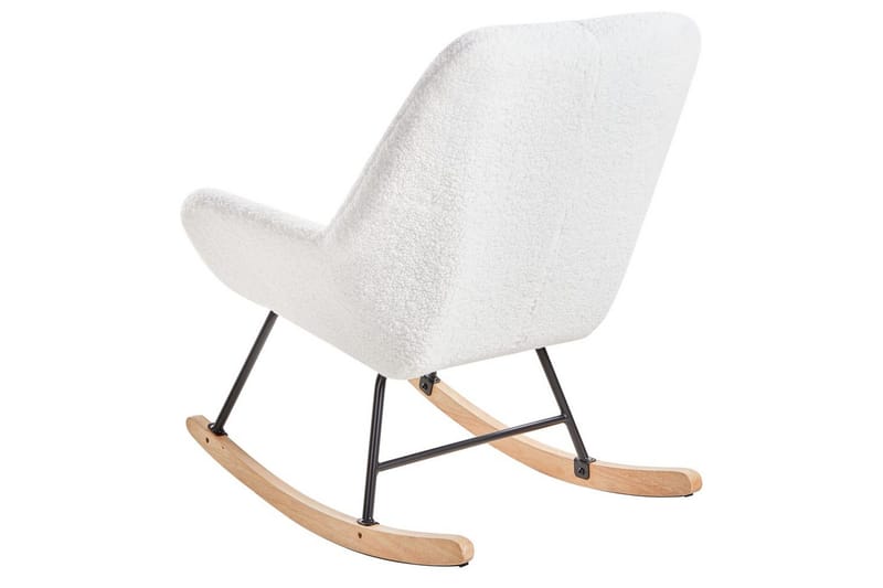 Gungstol Kinno - Vit, svart, brun - Möbler - Vardagsrum - Stolar & sittmöbler - Snurrstolar & gungstolar