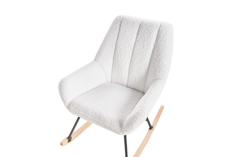 Gungstol Kinno - Vit, svart, brun - Möbler - Vardagsrum - Stolar & sittmöbler - Snurrstolar & gungstolar