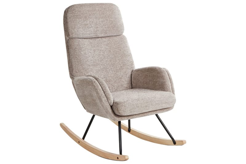 Gungstol Kvelia - Beige, brun, svart - Möbler - Vardagsrum - Stolar & sittmöbler - Snurrstolar & gungstolar