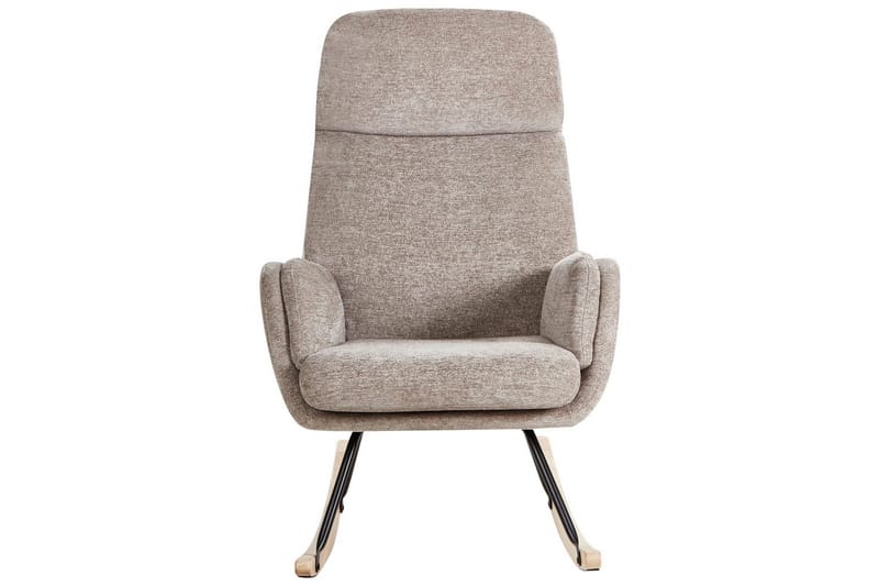 Gungstol Kvelia - Beige, brun, svart - Möbler - Vardagsrum - Stolar & sittmöbler - Snurrstolar & gungstolar