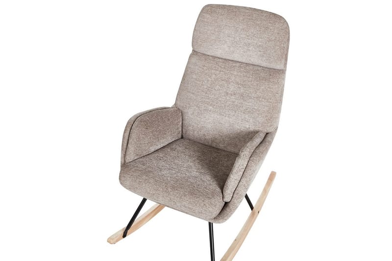 Gungstol Kvelia - Beige, brun, svart - Möbler - Vardagsrum - Stolar & sittmöbler - Snurrstolar & gungstolar