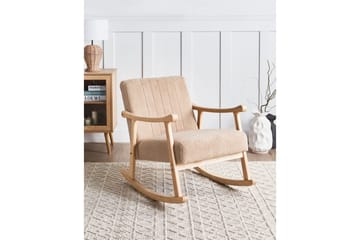 Gungstol Leknes - Beige, brun - Möbler - Vardagsrum - Stolar & sittmöbler - Snurrstolar & gungstolar