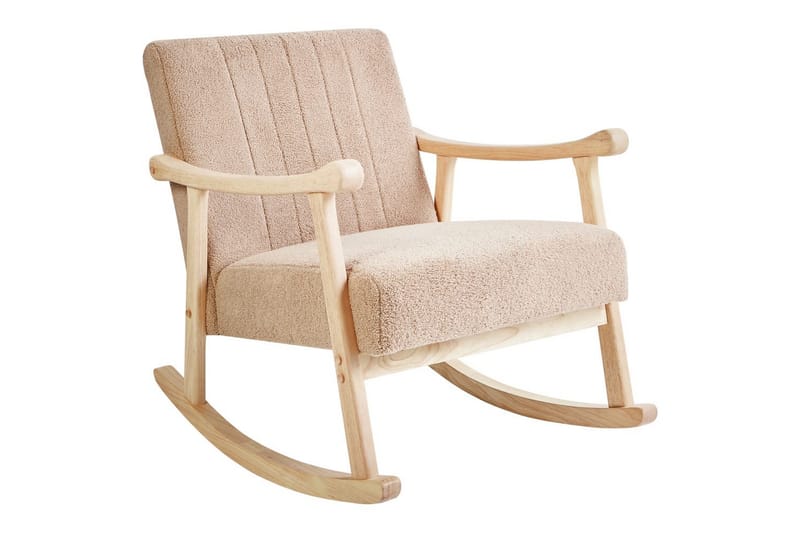 Gungstol Leknes - Beige, brun - Möbler - Vardagsrum - Stolar & sittmöbler - Snurrstolar & gungstolar